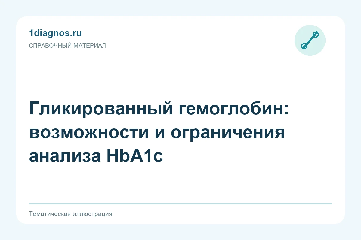 Гликированный гемоглобин: возможности и ограничения анализа HbA1c — тематическая иллюстрация