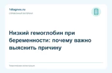 Низкий гемоглобин при беременности: почему важно выяснить причину