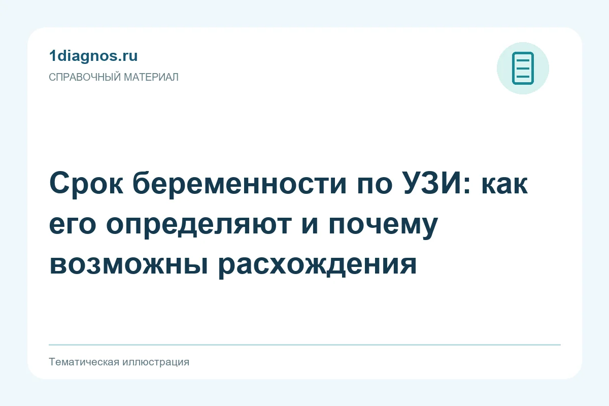 Срок беременности по УЗИ: как его определяют и почему возможны расхождения — тематическая иллюстрация