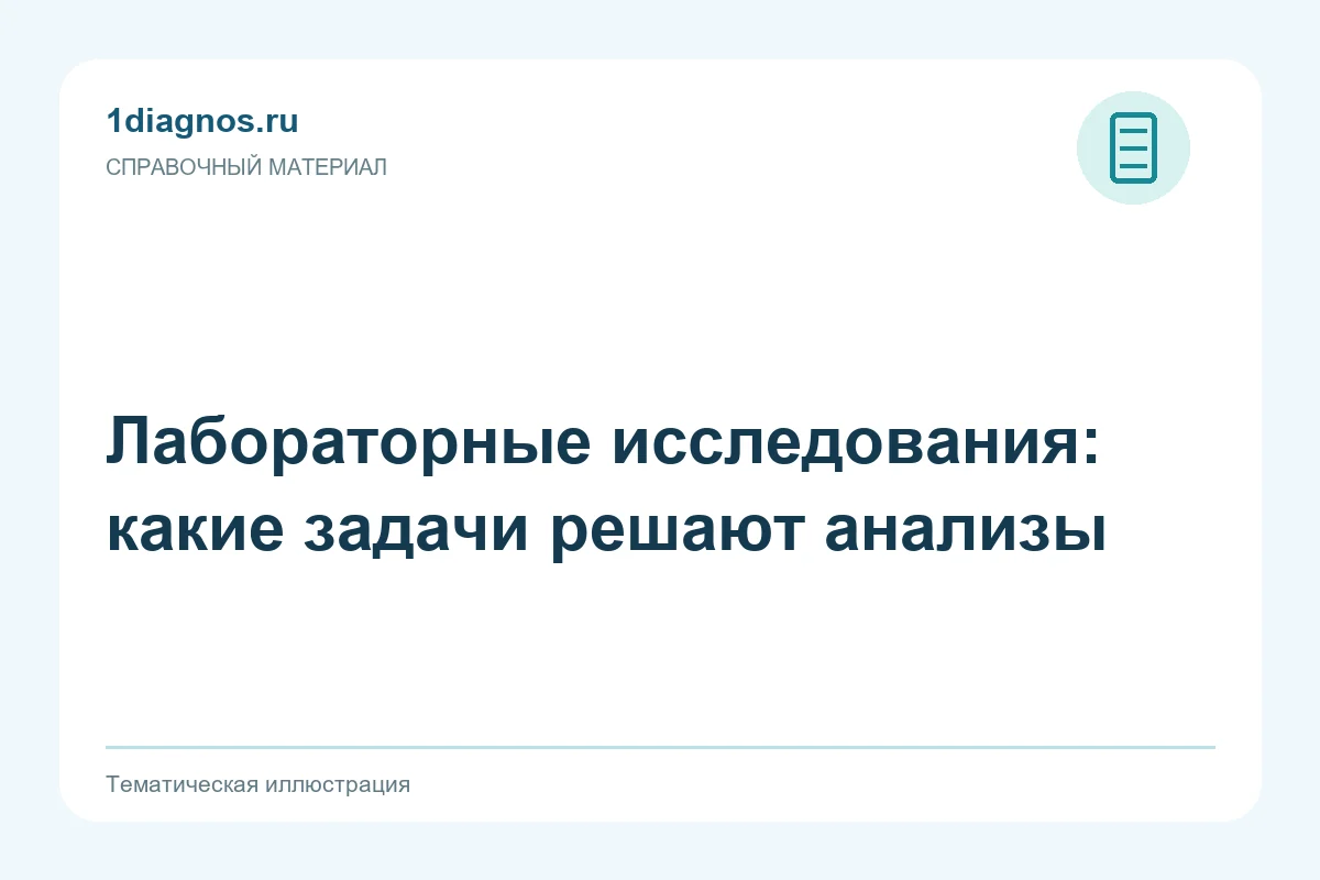 Лабораторные исследования: какие задачи решают анализы — тематическая иллюстрация