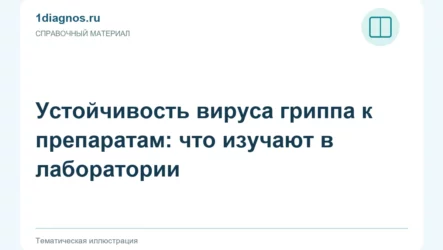 Устойчивость вируса гриппа к препаратам: что изучают в лаборатории